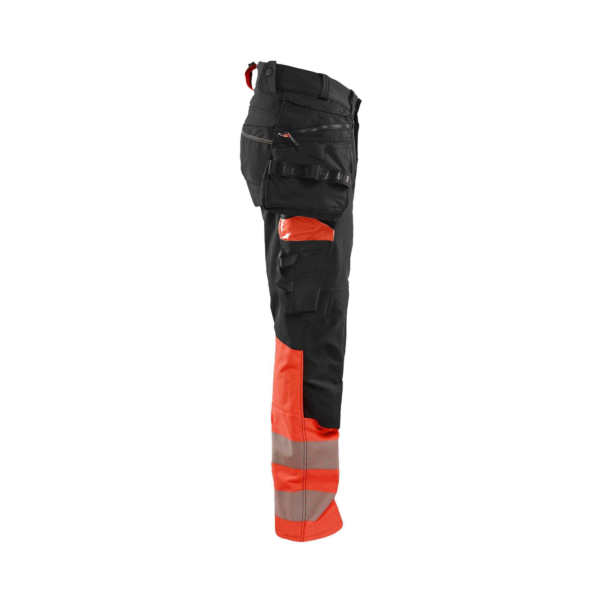 BLAKLADER 11251648 Hi Vis Reflective Work Trousers Men - double weave